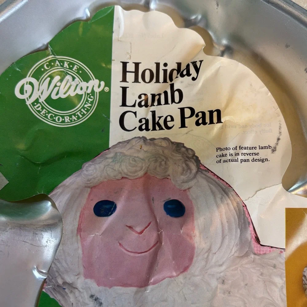 NEW Vintage WILTON Silver Holiday Lamb Cake Pan